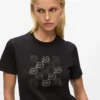 Ikon-T-skjorte med rhinestones