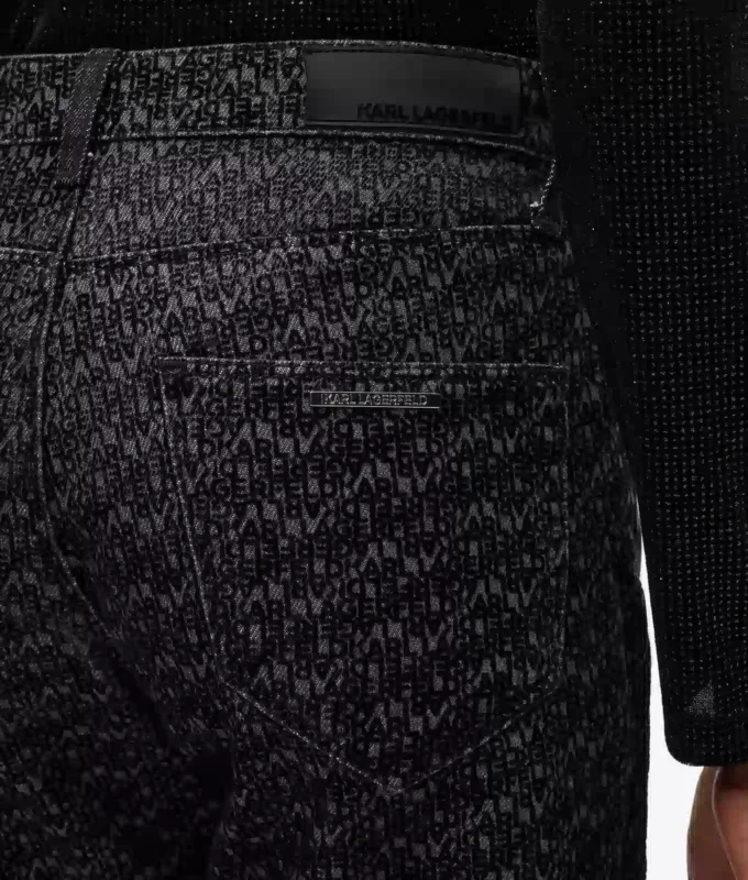 Jeans med helprint