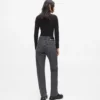 Jeans med høy midje og rett passform