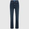 Jeans med høy midje og rett passform