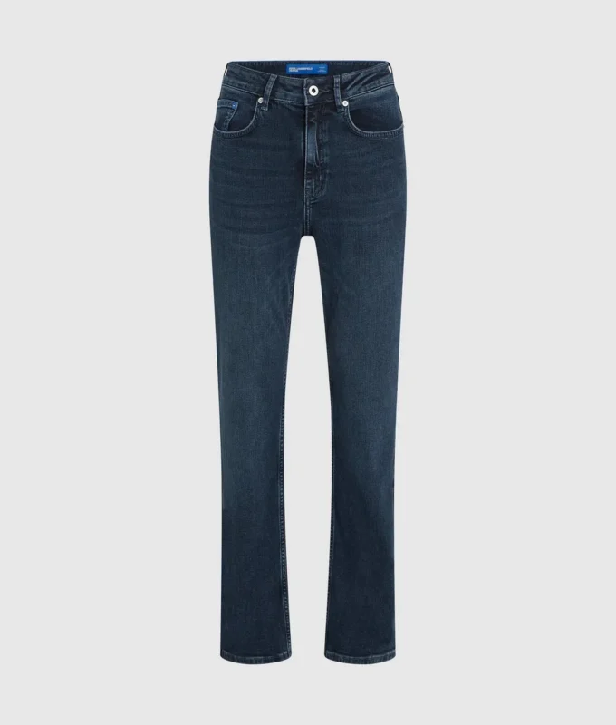 Jeans med høy midje og rett passform