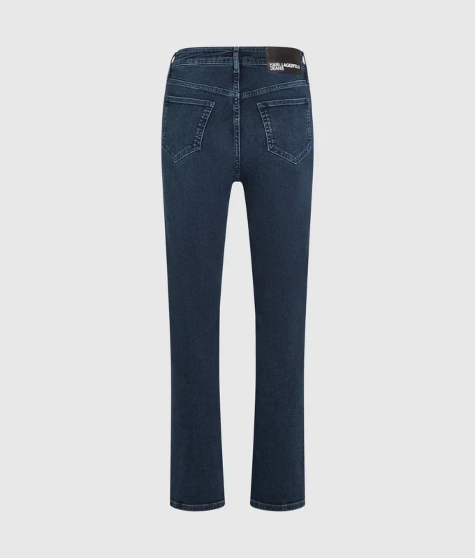Jeans med høy midje og rett passform