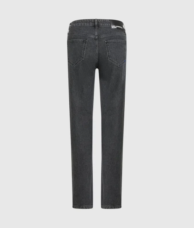 Jeans med høy midje og rett passform