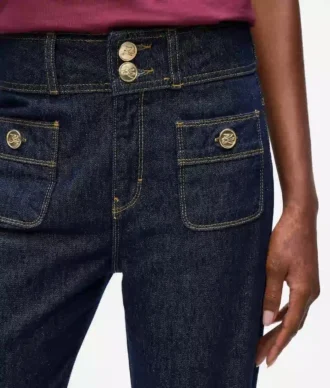 Jeans med knapper