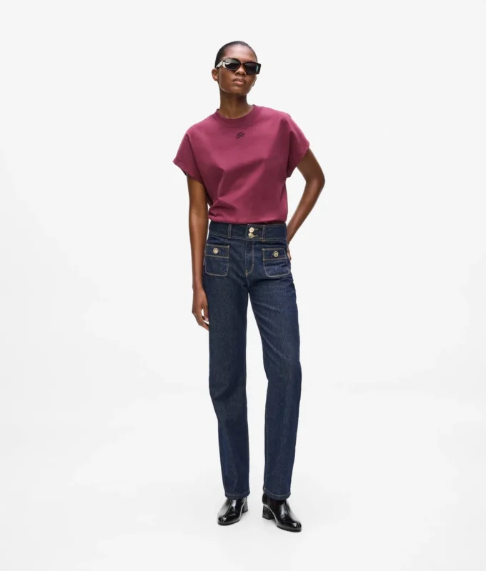 Jeans med knapper