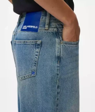 Jeans med lav midje og vid ben