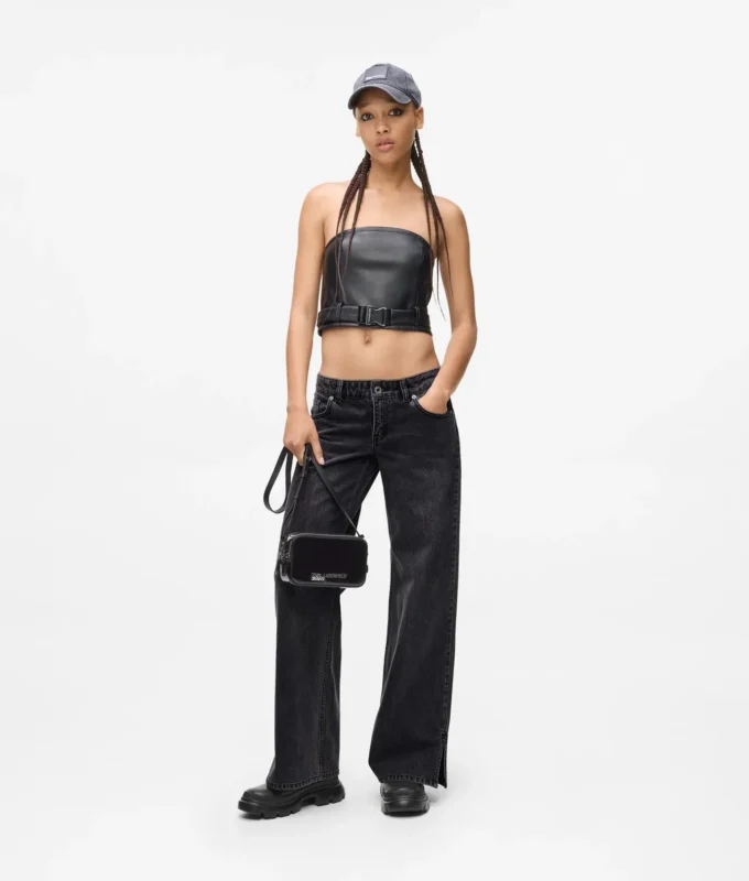 Jeans med lav midje og vid ben