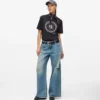 Jeans med lav midje og vid ben