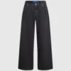 Jeans med lav midje og vid ben