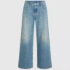 Jeans med lav midje og vid ben
