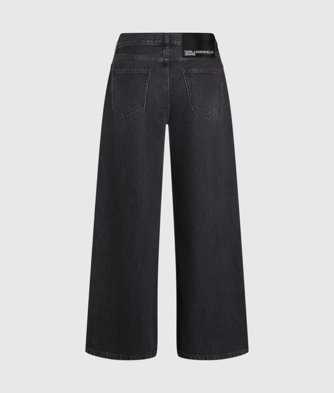 Jeans med lav midje og vid ben
