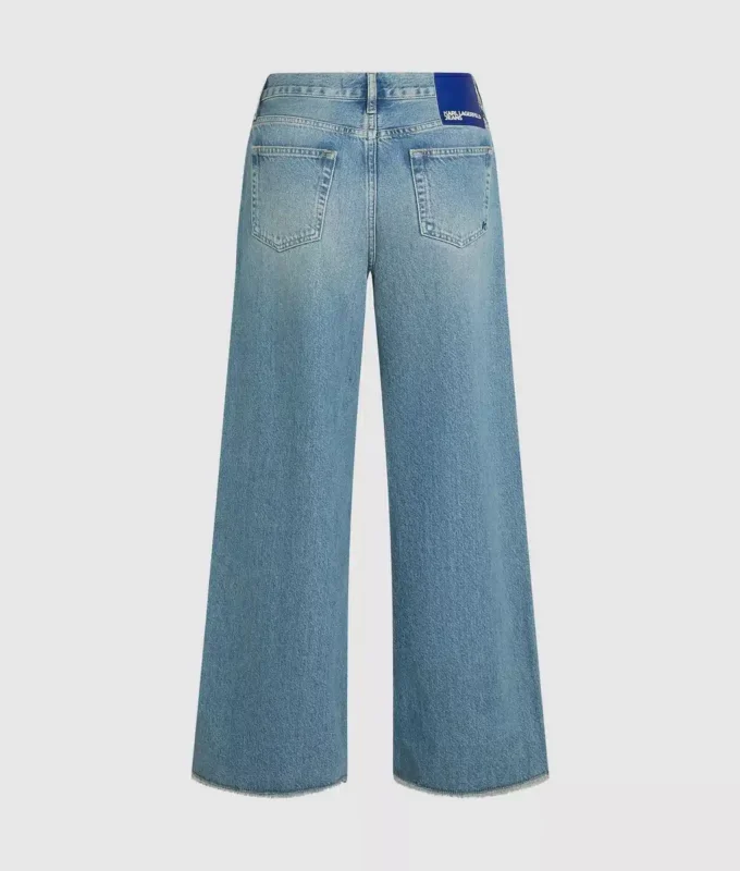 Jeans med lav midje og vid ben