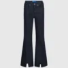 Jeans med splittet kant og utvidet ben