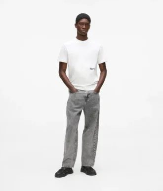 Jeans med tønneformet ben