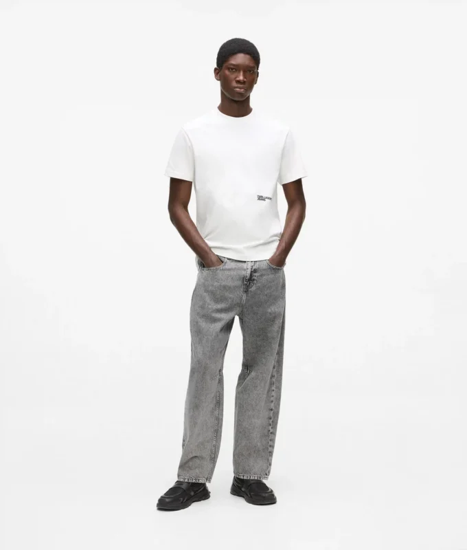 Jeans med tønneformet ben