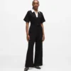 Jumpsuit med signaturkrage