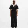 Jumpsuit med signaturkrage