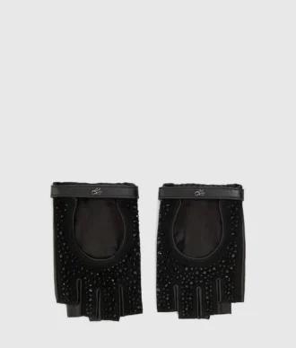 K/Autograph fingerløse hansker med rhinestones