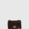 K/Autograph glanset crossbody-veske