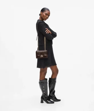 K/Autograph glanset crossbody-veske
