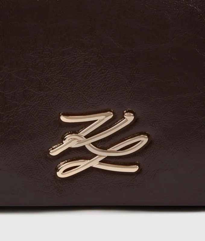 K/Autograph glanset crossbody-veske