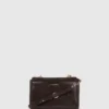 K/Autograph glanset crossbody-veske