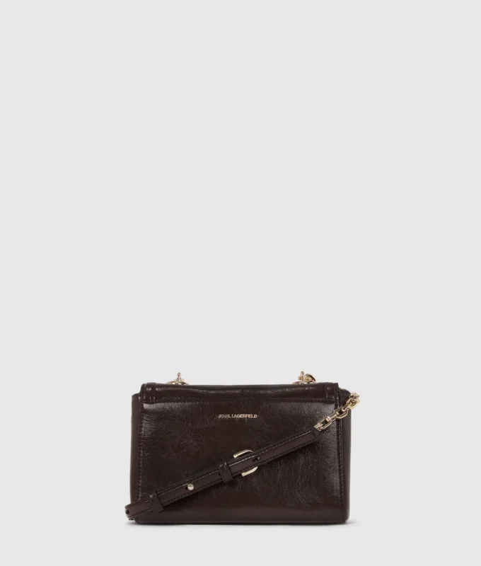 K/Autograph glanset crossbody-veske