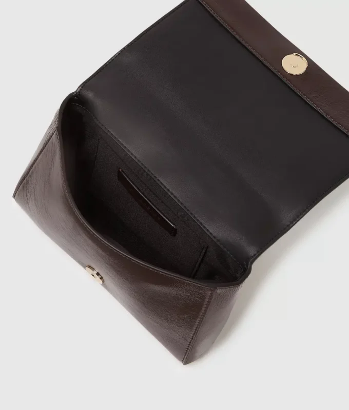 K/Autograph glanset crossbody-veske