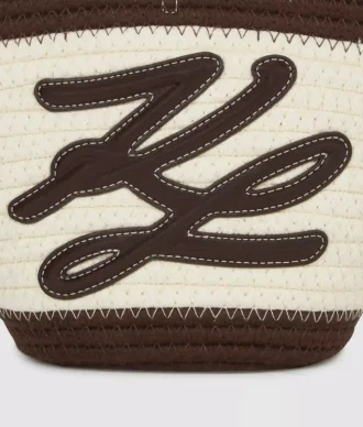 K/Autograph liten strandveske i tau