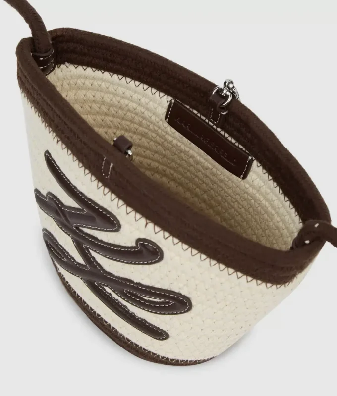 K/Autograph liten strandveske i tau