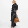 K/Autograph suede hobo-veske med hengelås