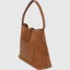 K/Autograph suede hobo-veske med hengelås