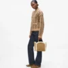 K/Circle liten shearling-veske