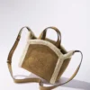 K/Circle liten shearling-veske