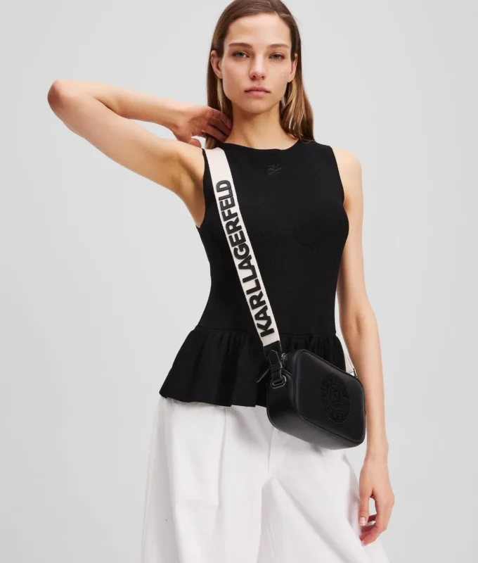 K/CIRCLE PERFORERT CROSSBODY-VESKE
