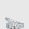 K-logo denim belte