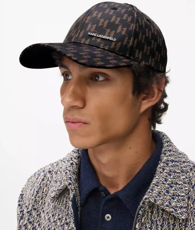 K/Monogram-cap med helprint