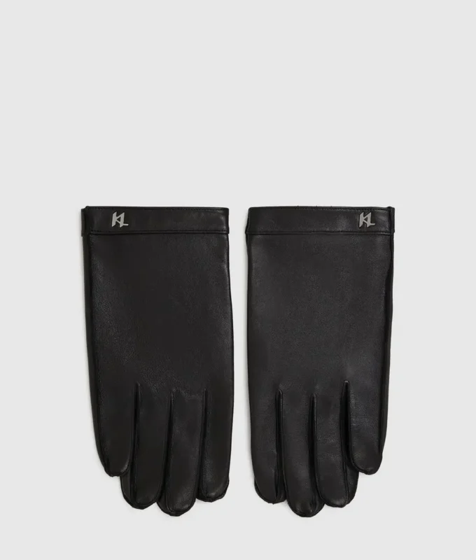 K/Monogram lærhansker