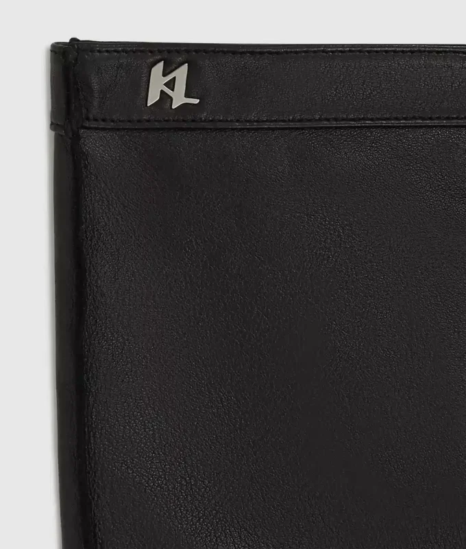K/Monogram lærhansker