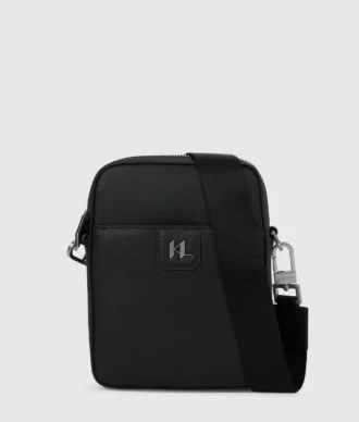 K/Monogram skulderveske i skinn