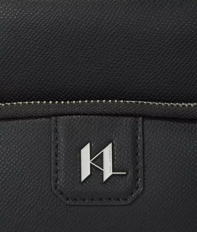 K/Monogram skulderveske i skinn