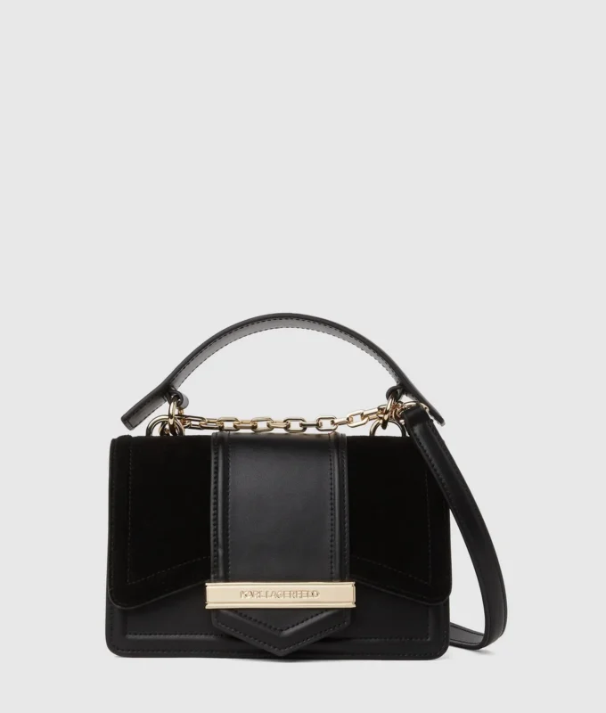 K/Nova liten crossbody-veske i semsket skinn