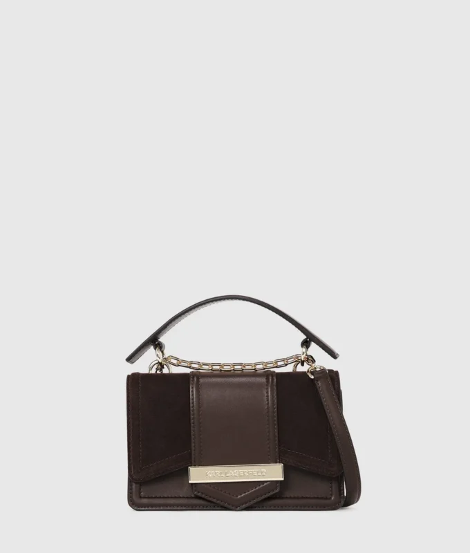 K/Nova liten crossbody-veske i semsket skinn
