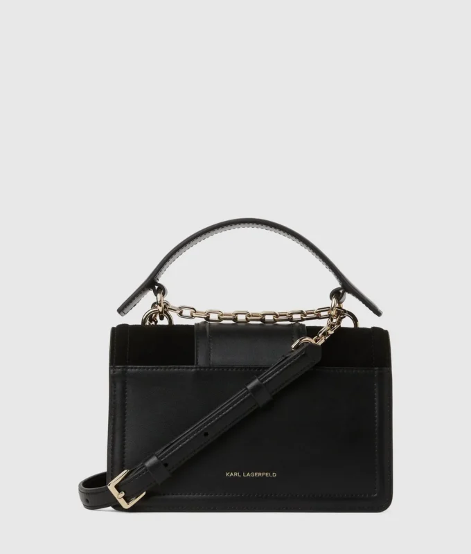 K/Nova liten crossbody-veske i semsket skinn
