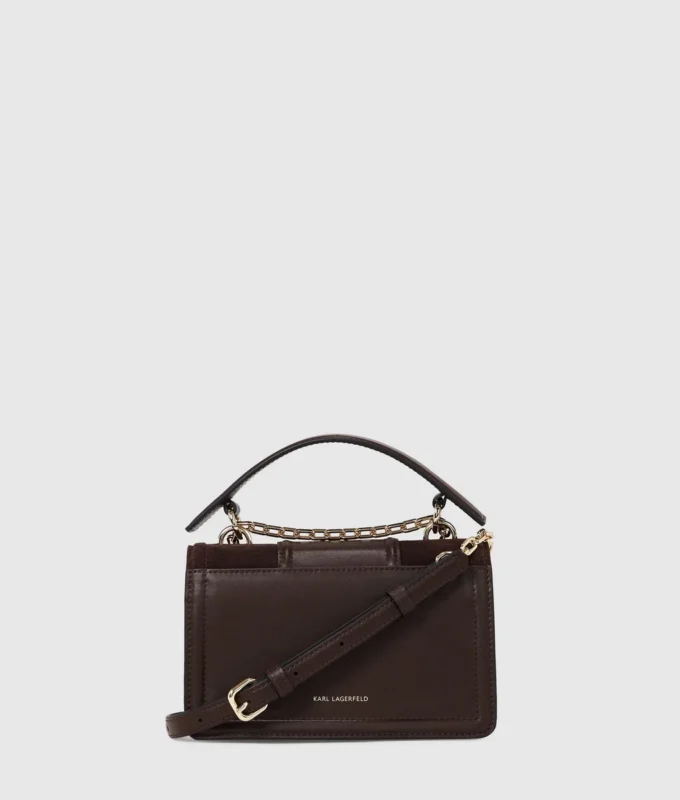 K/Nova liten crossbody-veske i semsket skinn