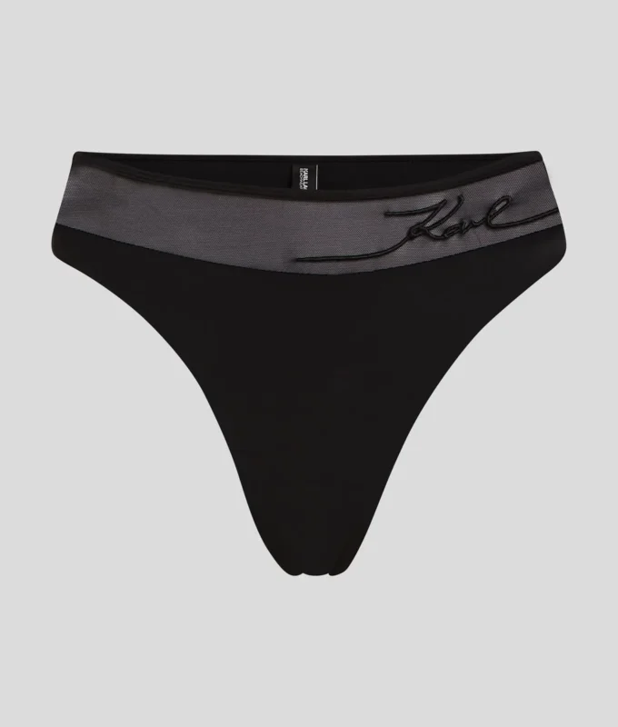 K/SIGNATURE BIKINIBUKSE MED HØY MIDJE