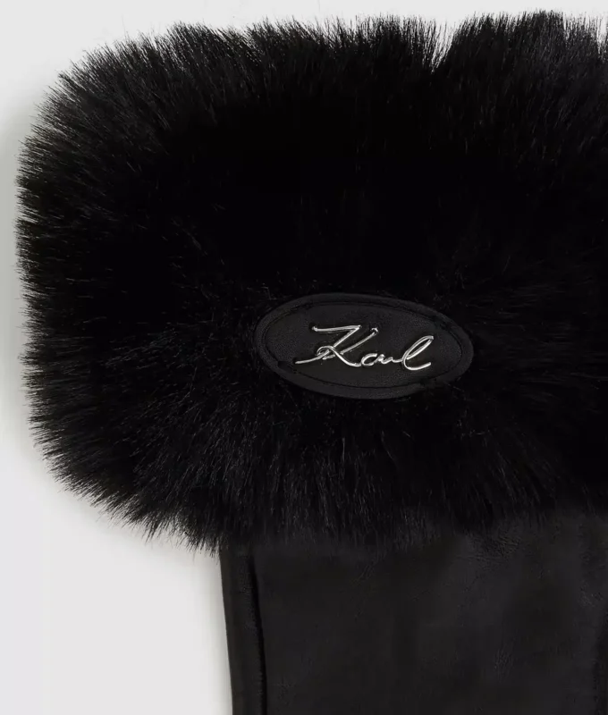 K/Signature-hansker i imitert pels