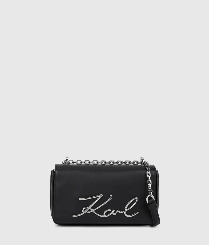 K/Signature liten crossbody-veske