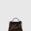 K/Signature liten crossbody-veske