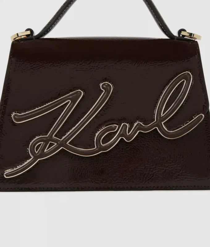 K/Signature liten crossbody-veske